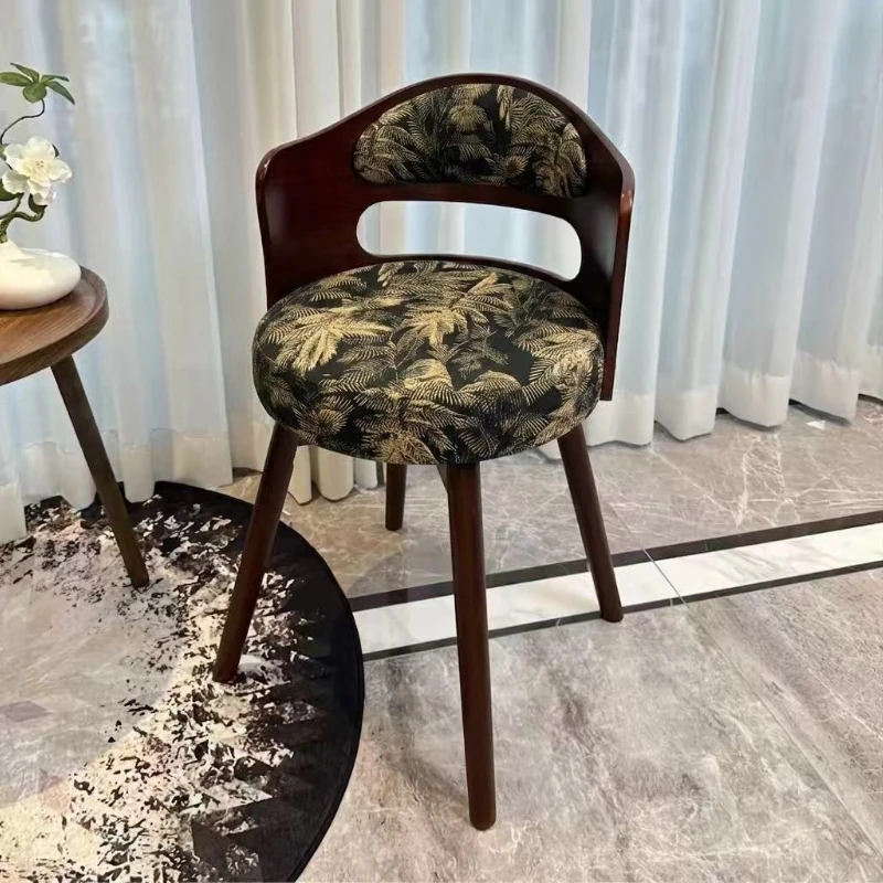 Solid wood home desk chair computer chair stool dresser stool makeup