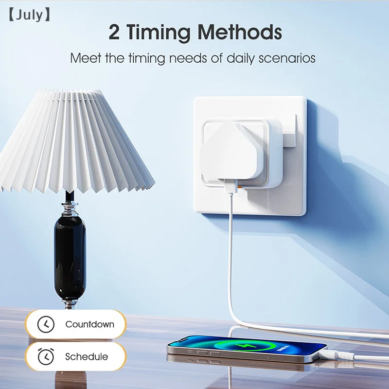 Умная розетка Tuya Zigbee, вилка США/ЕС/Великобритании, адаптер для умного дома, 20 А, монитор мощности, беспроводное удаленное приложение для Google Home Alexa Yandex