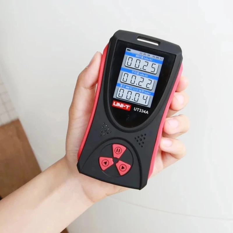 UNI-T UT334A Geiger عداد كاشف الإشعاع الكهرومغناطيسي مقياس الجرعات الشخصية الأشعة السينية بيتا غاما كشف EMF متر #3