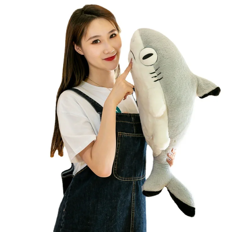 Kawaii Shark Cat Plush Toys Stuffed Cute Cat Shark Doll Lovely Animal Pillow Soft Cartoon Cushion Funny Kids Girl Christmas Gift