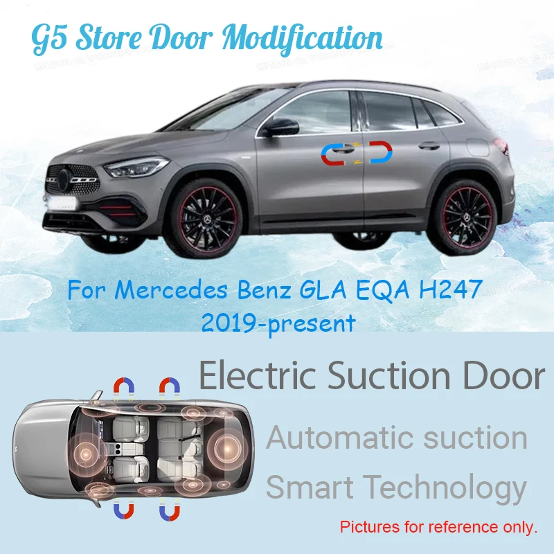 

For Mercedes Benz GLA EQA H247 2019-present Car Electric Suction Door Power-assisted Closing Door Soft-close Function