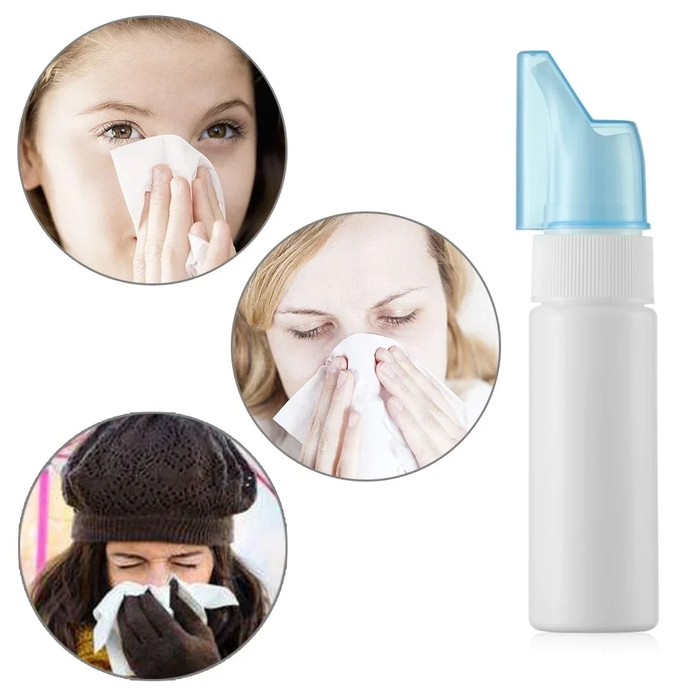 Portable Nasal Wash Neti Pot Adult Child Nose Spray Empty Bottle Anti Allergic Sterilization