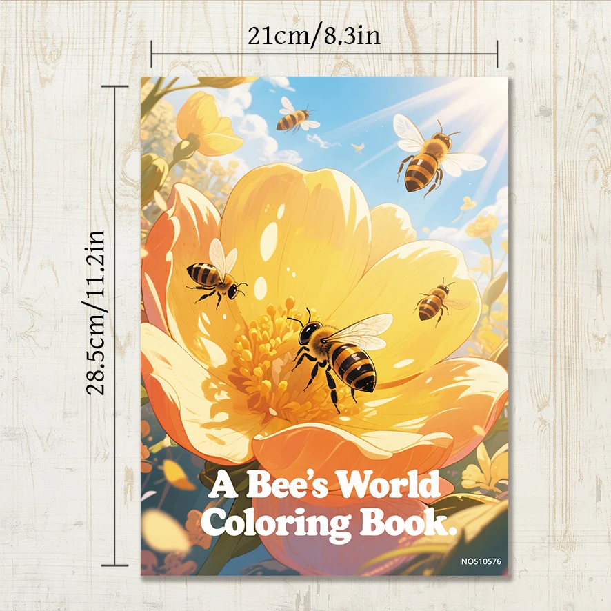 Adult Coloring Book - 8.3x 11.2 Inch 22 Page Coloring Book - Helps Reduce Stress and Ease Emotions