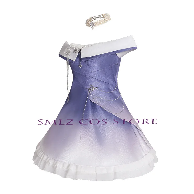 Kostum Cosplay Game Pahlawan 520 Cinta dan Ruang Dalam Gaun Pesta Galaxy 520 Pakaian Bermain Halloween untuk Wanita Anak Perempuan Anime Cos