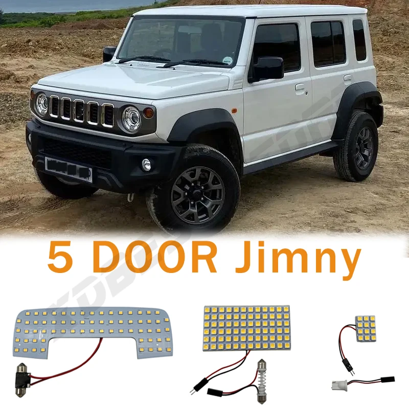 Interior Lights LED Light Reading Lamp Dome Map Lights Roof Ceiling Led  Light Yellow White For Suzuki Jimny 5 Doors 2023 2024