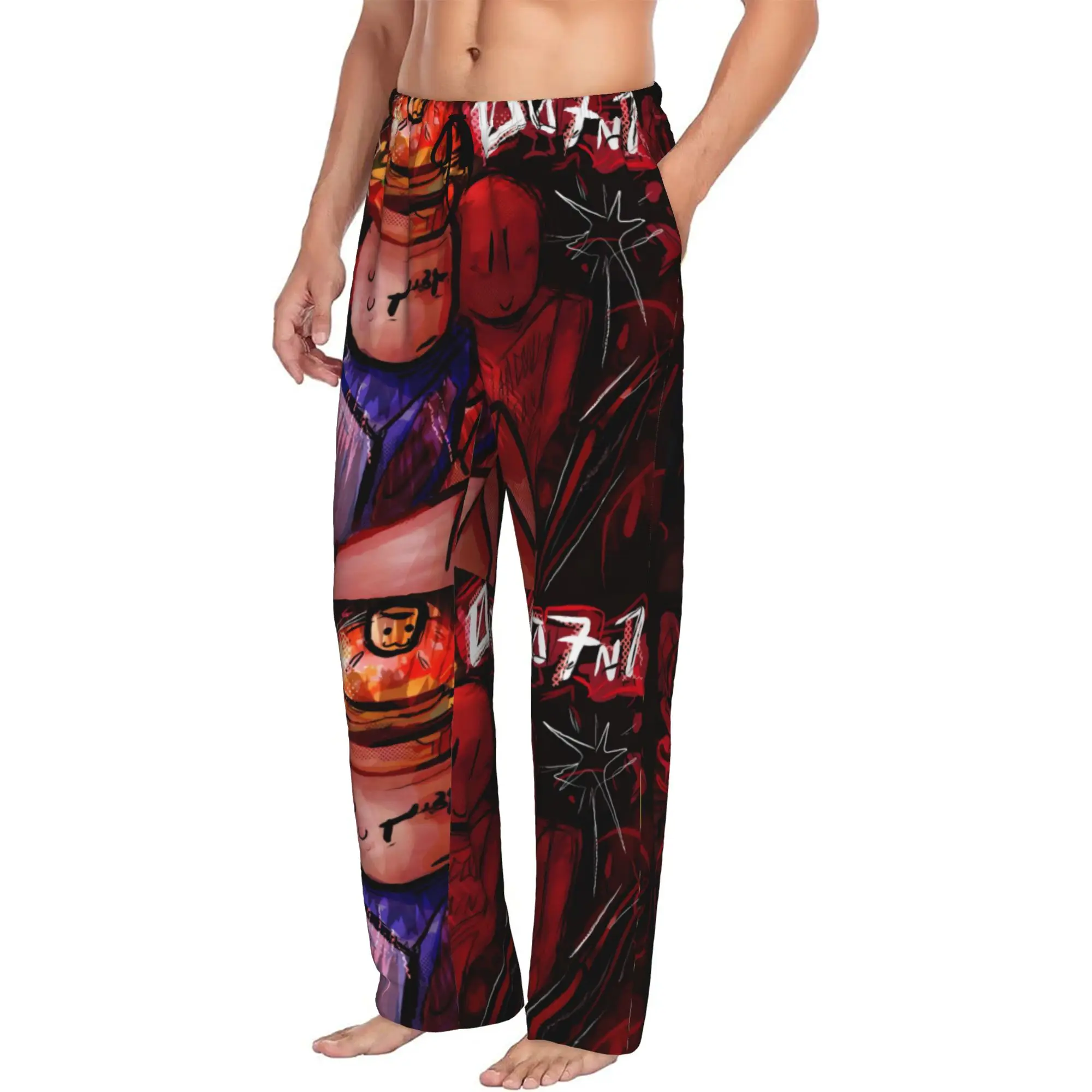 Custom Forsakens Coolkidd Pajama Pants Men Horro Game Lounge Sleep Drawstring Sleepwear Bottoms with Pockets
