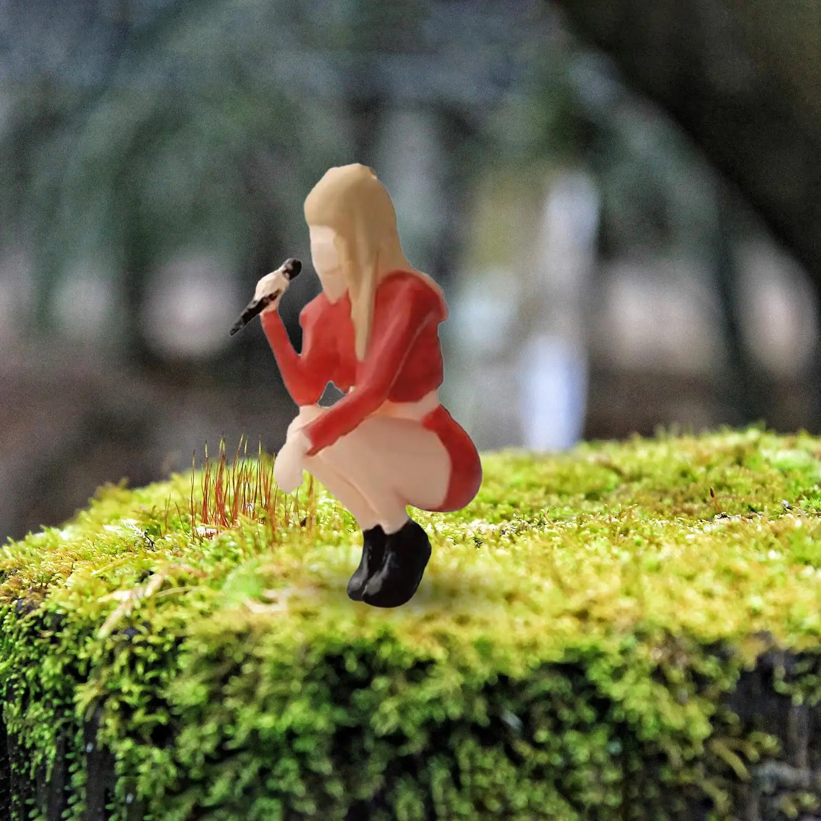 Figuras de canto en miniatura, accesorios de película, modelo de personas, decoración de casa de muñecas, Micro paisajes, 1/64, 1/64