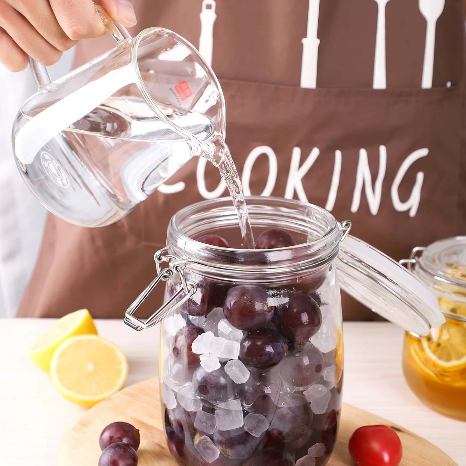 10Pcs Wire Lock Metal Buckle Stainless Steel Fasteners for Sealed Glass Can Leak-Proof Glass Jar Sealing Clips