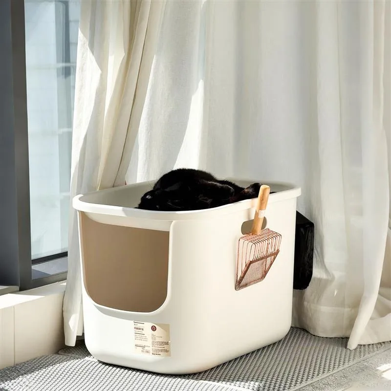 open-ended Litter Box Defecation Toilet Sandbox Training Plastic Litter Box Supplies Large Areneros De Gatos Household Products