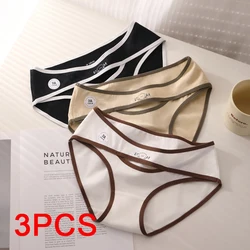 3PCS/set Fashion Seamless Panties Breathable Soft Briefs Lingerie Woman Underwear Women Sexy Underware Cotton Female Triangular