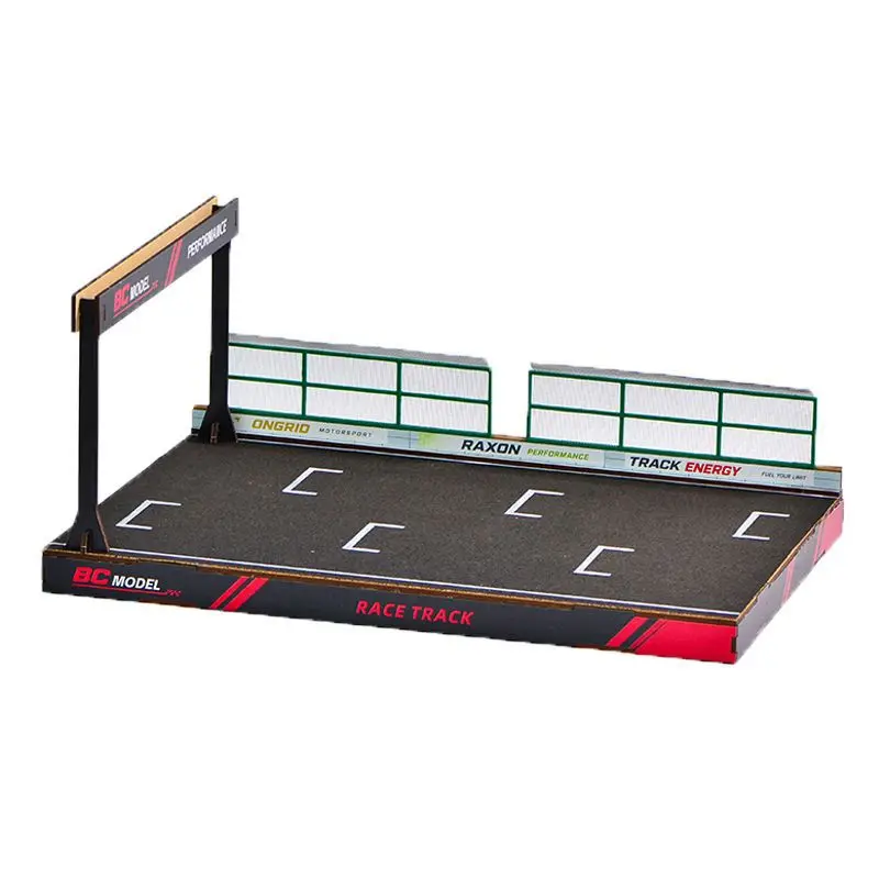 Bc Model 1 64 Scale Diecast Car Diorama Diy Race Track Starting Grid Display Scene For Vehicle Collection - view 5