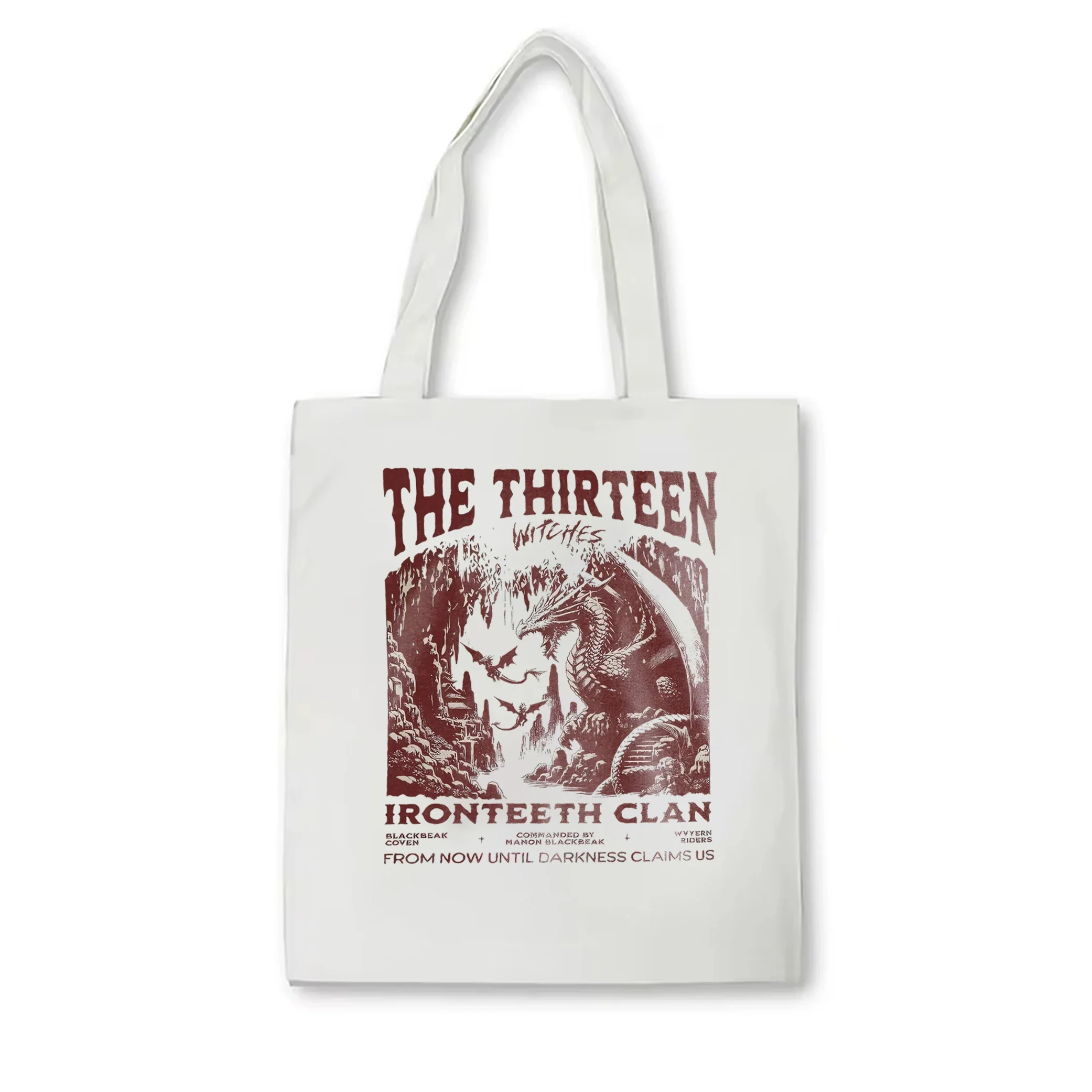 The Thirteen Canvas Bag Throne Of Glass tote bag Women's book lover casual shoulder bag SJM Merch Terrasen Bookish tote bag