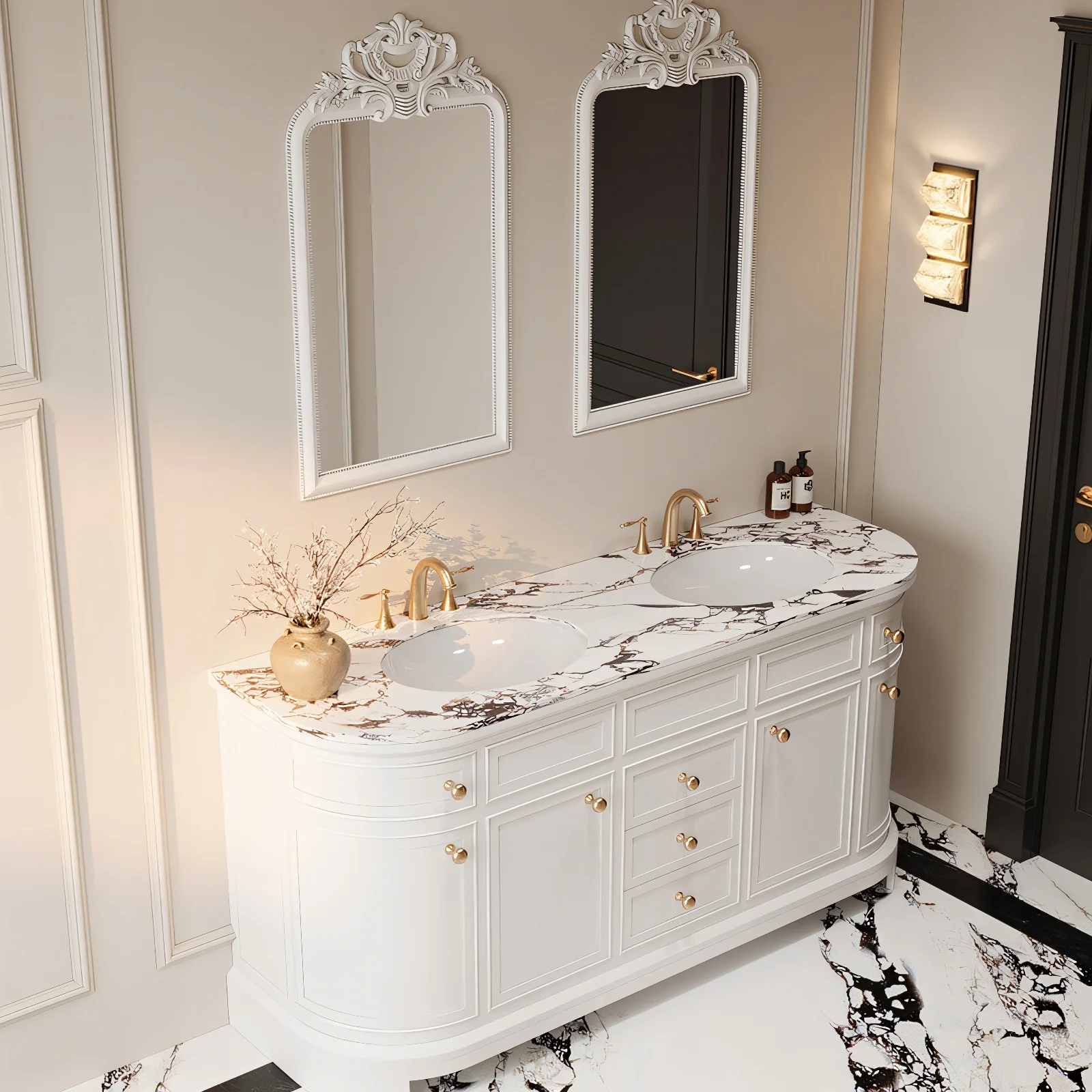 &c Low Price High Performance Made In China Bathroom Vanity Cabinet With Sink With High Quality