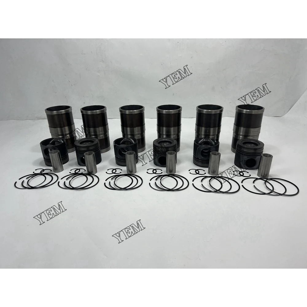 New QSL9.3 Cylinder Liner Kit For Cummins Forklift Excavator Machinery Engine.