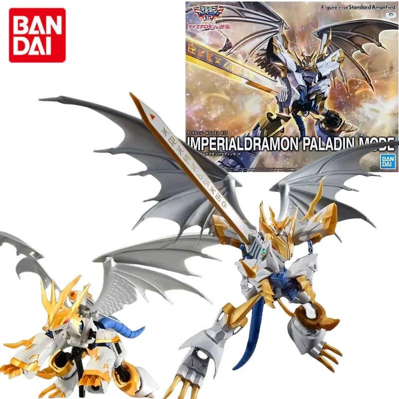 

Bandai Genuine Digimon Adventure Anime Figure-rise Imperialdramon: Paladin Mode Action Figure Toys Kids Gift Collectible Model