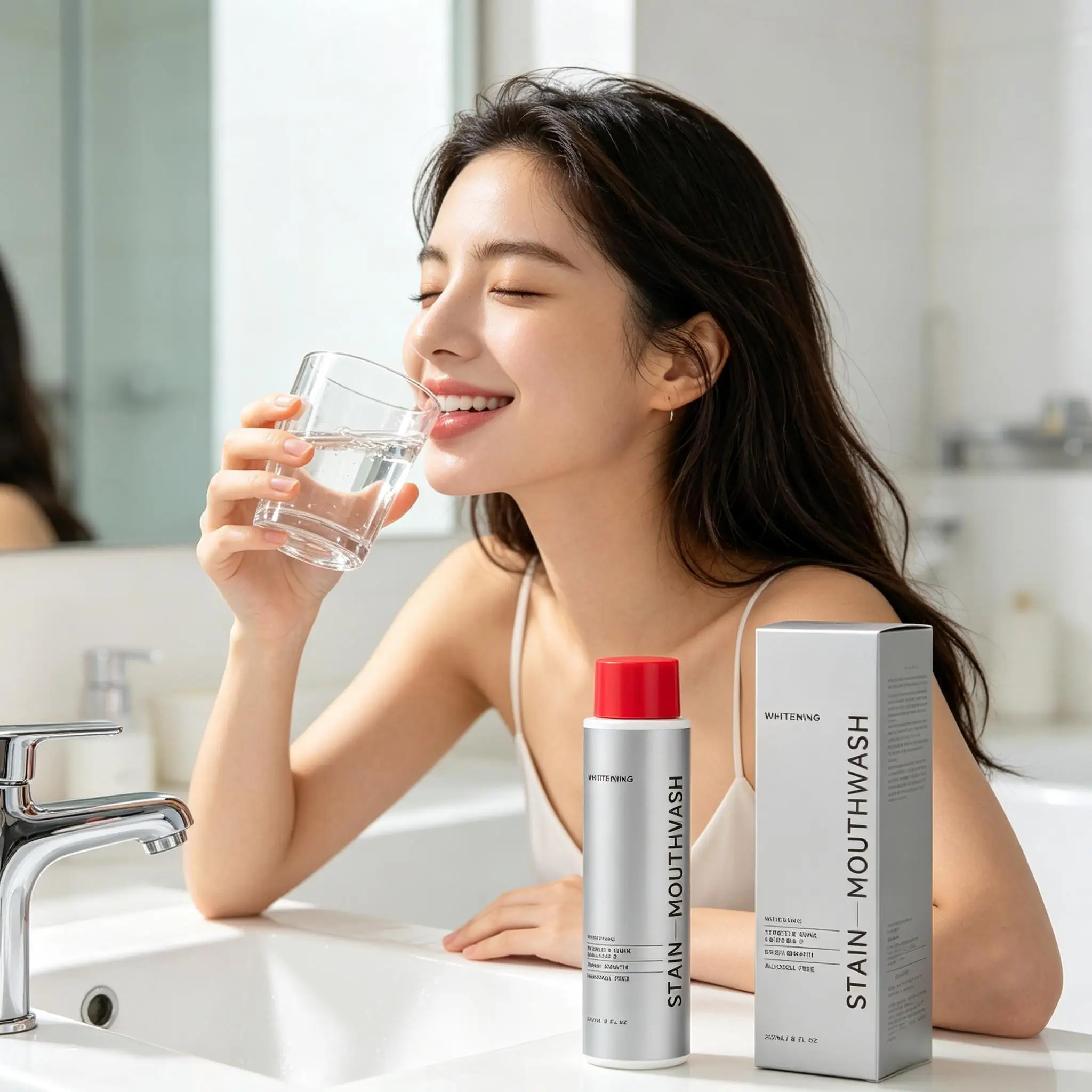 Whitening Stain Mouthwash Remove Bad Odor Reduce Oral Residues Lasting Maintain Fresh Breath Refreshing Non-irritating Mouthwash