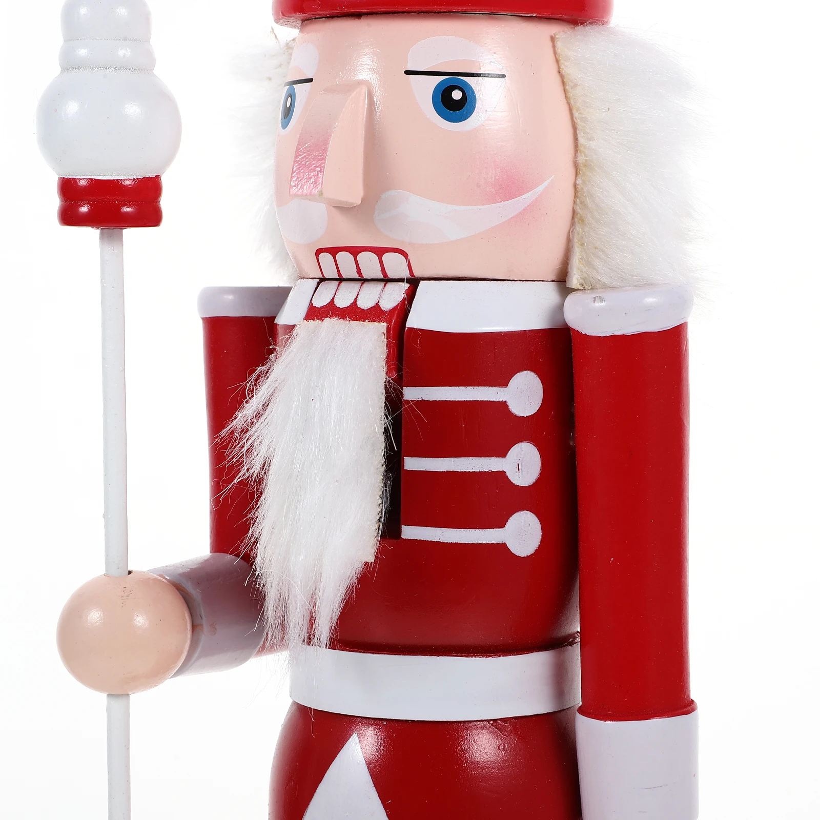 

Christmas Nutcracker Soldier Ornament Wooden Home Decoration Festive Holiday Gift Woodcraft Desktop Figurine Xmas Decor Tabletop
