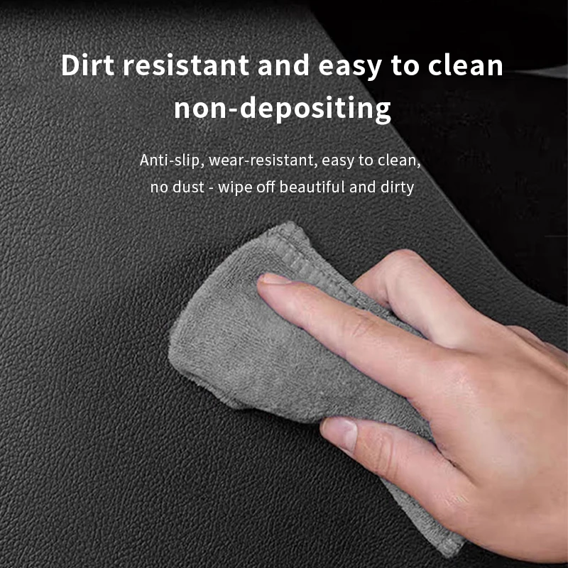 For Tesla Model Y 2024 Door Kick Mats Door Panel Protectors  Door Scratch and Dirt Prevention Leather Sticker  Accessories