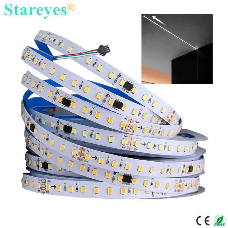 SMD 2835 120LED/m DC24V IP20 10m WS2811 SM16703 Digital IC Pixel LED Strip Running Water Flowing Light Tape Rope Ribbon Lighting