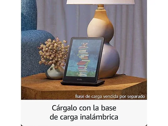 Amazon kindle colorsoft signature edition, 7", 32gb, 300 dpi, ebook, color screen, self-regulating front light, wireless charging, metallic black