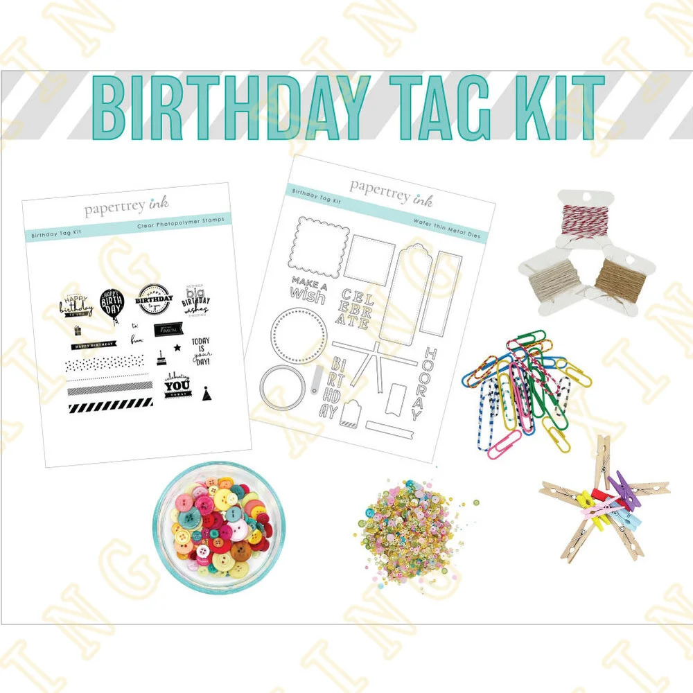 

Birthday Tag Kit Metal Cutting Die Clear Stamps Scrapbook Embossed Paper Card Album Craft Template Cut Die Stencils New Arrival