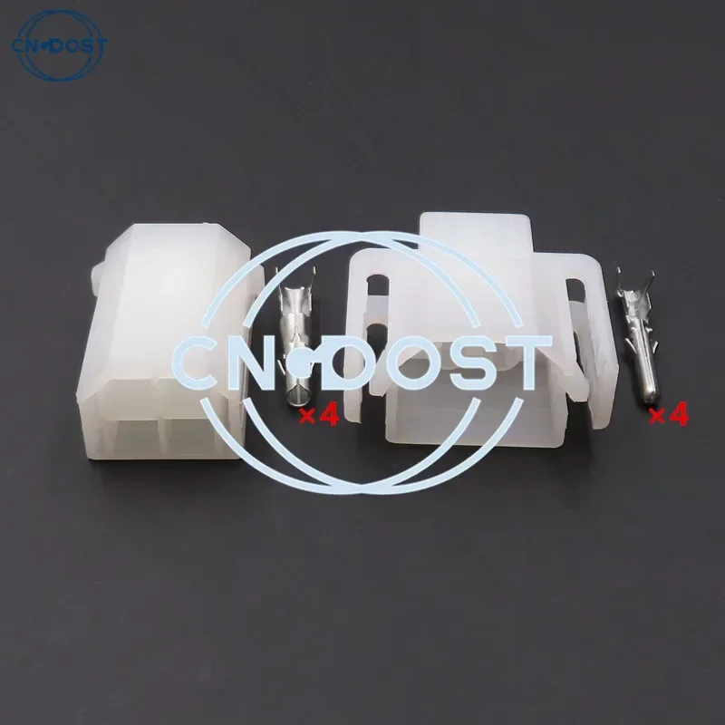 1 Set 4 Way Auto Electrical Cable Harness Connector Automobile Socket AC Assembly