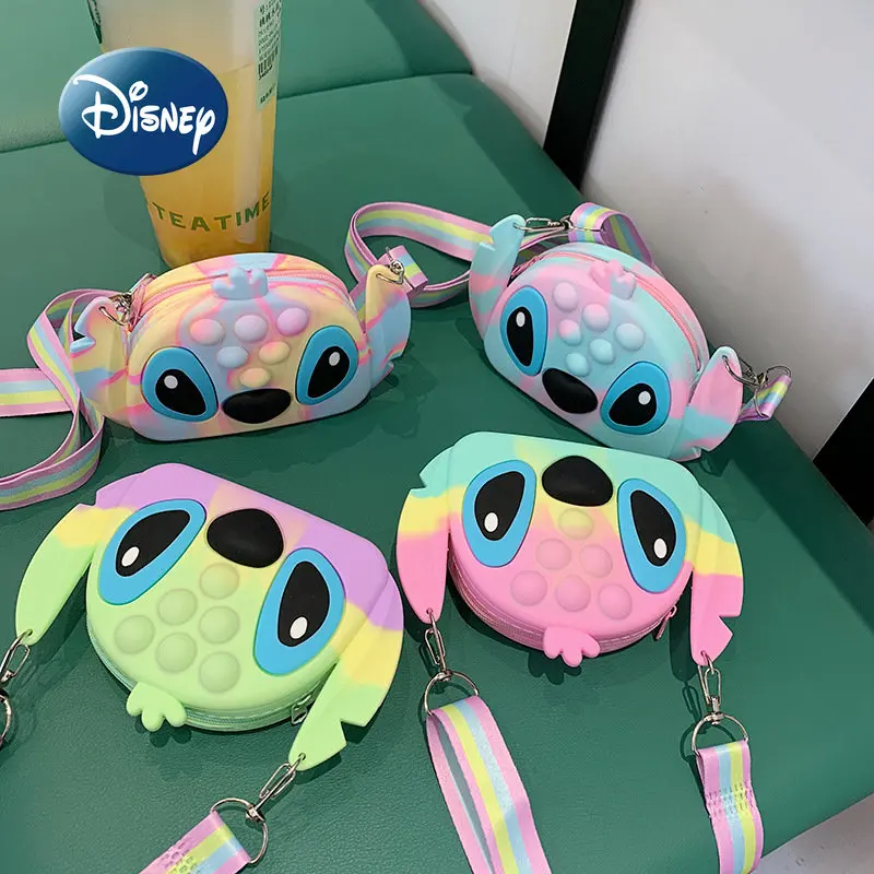 Disney Disney New Children's Bag Luxury Brand One Shoulder Oblique Bag for Boys and Girls Cartoon Fashion Children's Zero Wallet