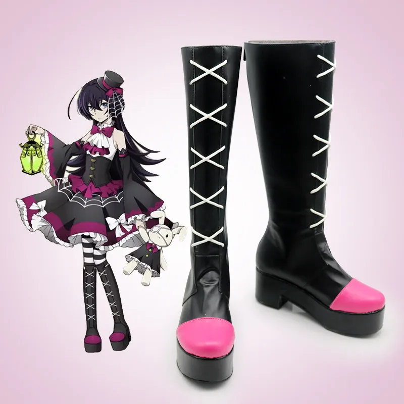 Anime Bungo Stray Dogs Kyoka Izumi Cosplay Shoes Handmade Faux Leather Costume Boots