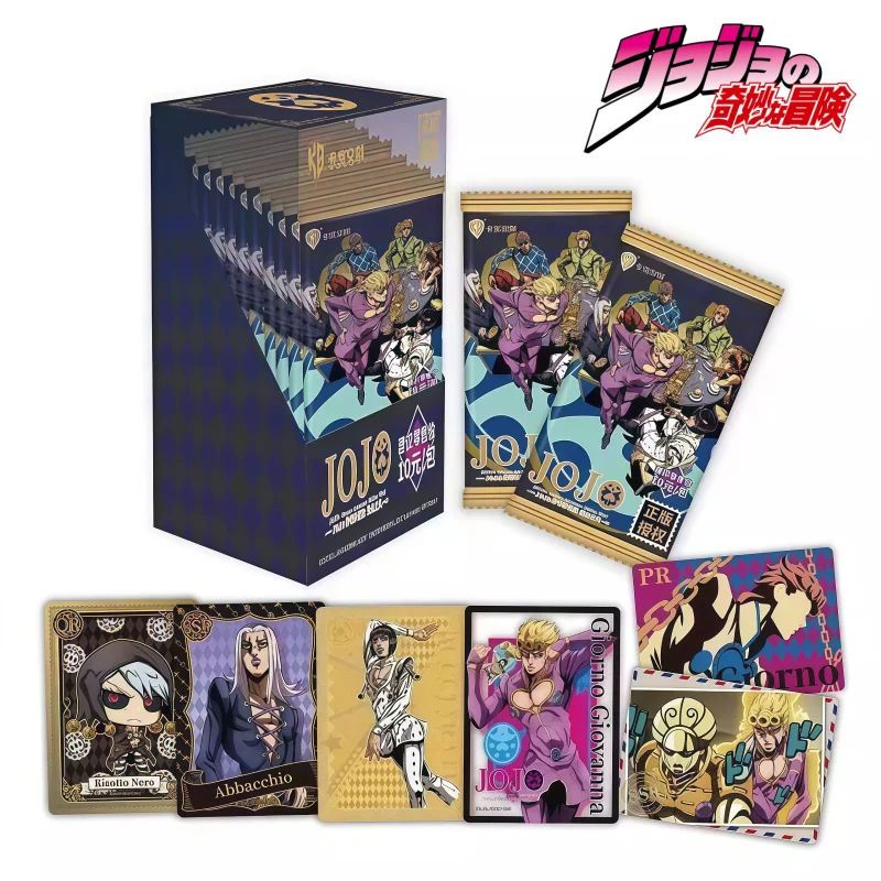 بطاقات جمع المغامرة الغريبة من جوجو، ديكور ذهبي، بطاقة أصلية لهدايا مهرجان الطلاب