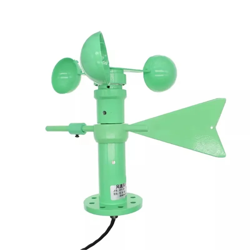 Wind Speed & Direction Sensor 0–30 m/s 0–360° RS485 with Flange-Type Base
