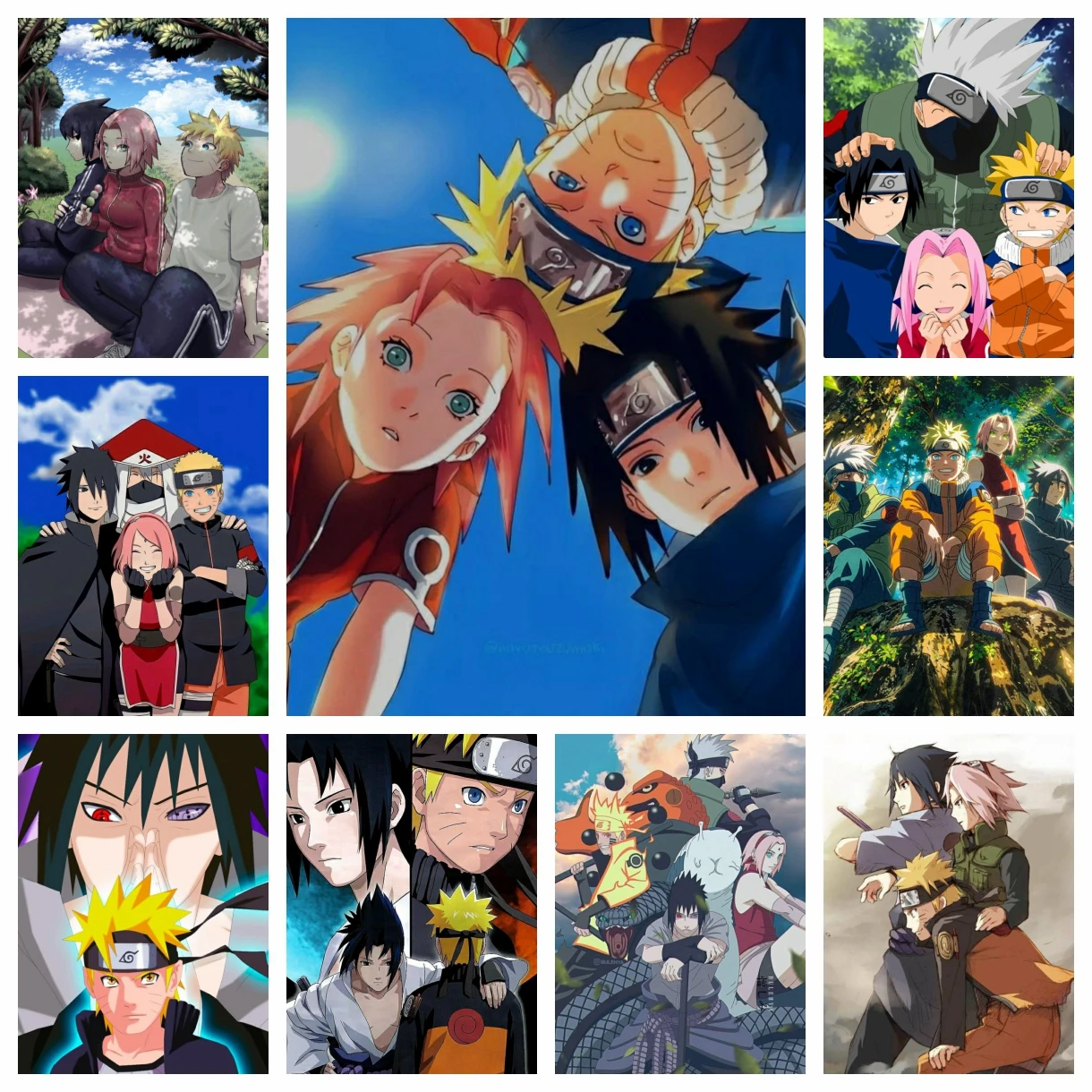 Naruto Shippuden Klasse Sieben Diamant Malerei Mosaik Cartoon Kunst Kreuzstich Stickerei Strass Home Decor Kinder Geschenk