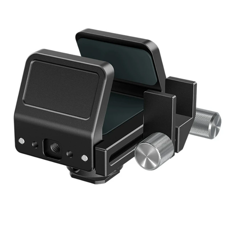 Braçadeira de suporte ssd para câmera bmpcc 4k 6k pro, para samsung t5 t7 ssd com braçadeira de cabo, montagem de sapata fria para gaiola de câmera dslr