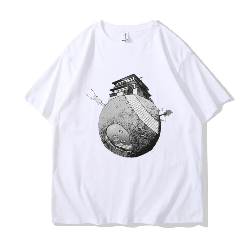 

Oyasumi Punpun T Shirt Men Harajuku Aesthetic Streetwear Graphic Tshirt Unisex Anime Manga Cartoon Oversize Sand Cotton Tee Tops