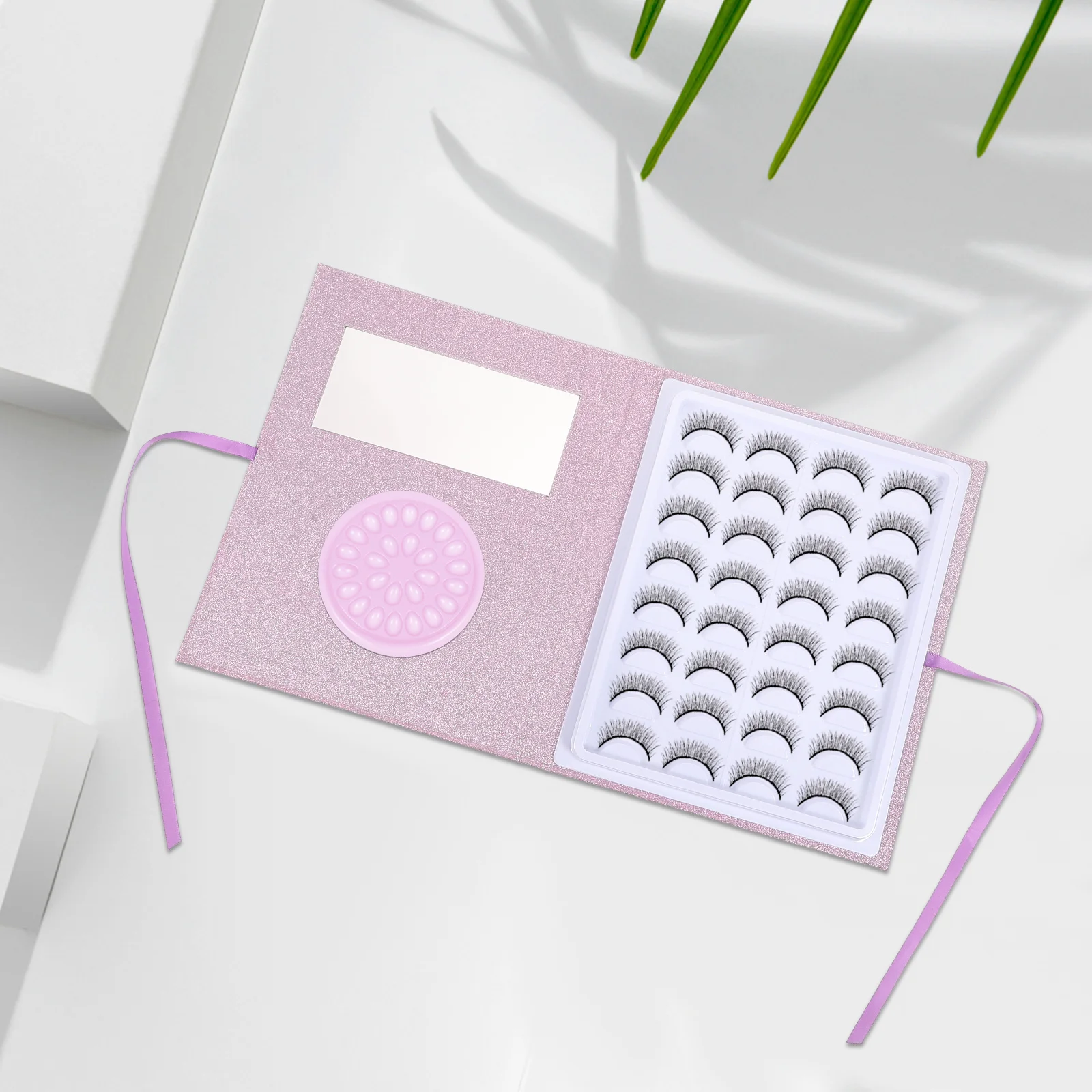 Plaques d'extension de cils, tampons de colle en PVC, rainures Anti-séchage, supports sécurisés pour faux-cils, Kit d'outils de beauté de qualité Salon, 100 pièces