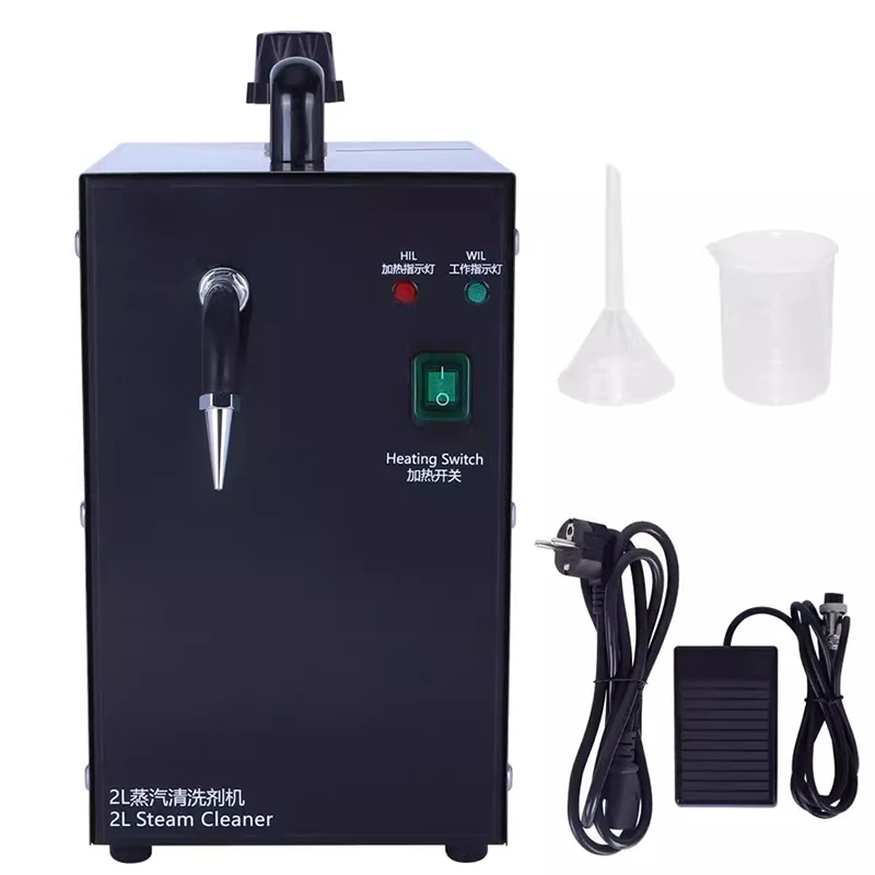 1300W Jewelry Steam Cleaner 2L – 220V/110V High-Pressure Stainless Steel, Fine Mesh Strainer for Precious Metals
