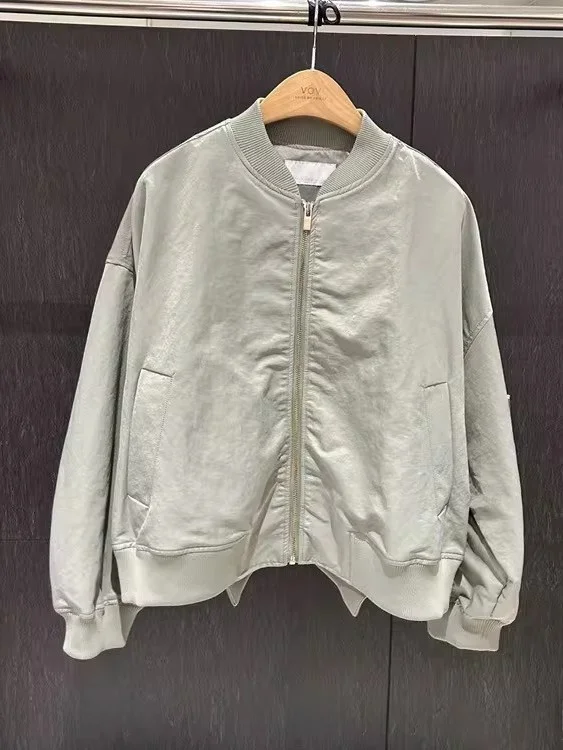 

Корейская женская бейсбольная куртка-бомбер, верхняя одежда, весна-осень 2026, новинка, премиум-класс, в стиле «Маленький аромат», ранневесенний топ