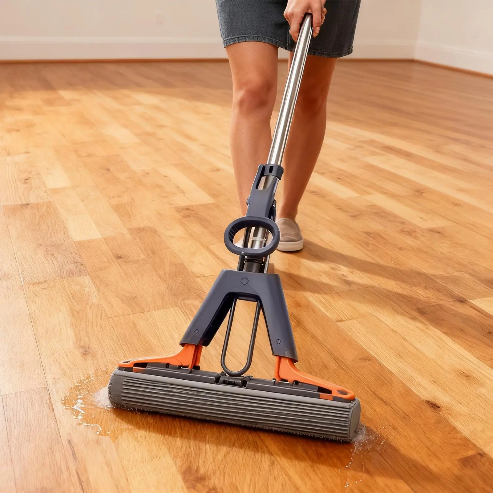 

Sponge Roller Mop Household Tool Telescopic Pole Roller Sponge Mop For Cleaning For Kitchen Living Room Bathroom Bedroom Dining