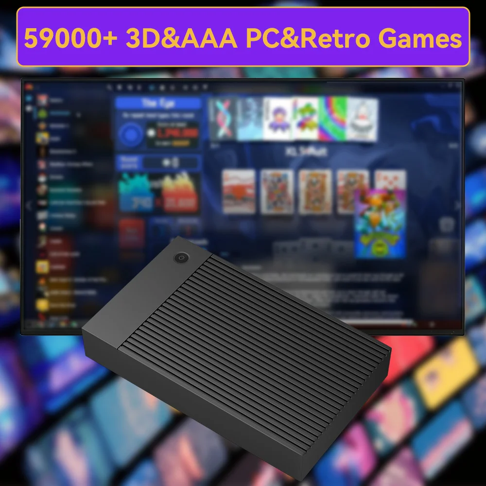Portable 4TB Gaming HDD with 59599 Retro&AAA&3D Games 80+ Emulators for Switch/PS4/PS3/PS2/PS1/Wii/WiiU/N64 for Win PC/Laptop - view 2