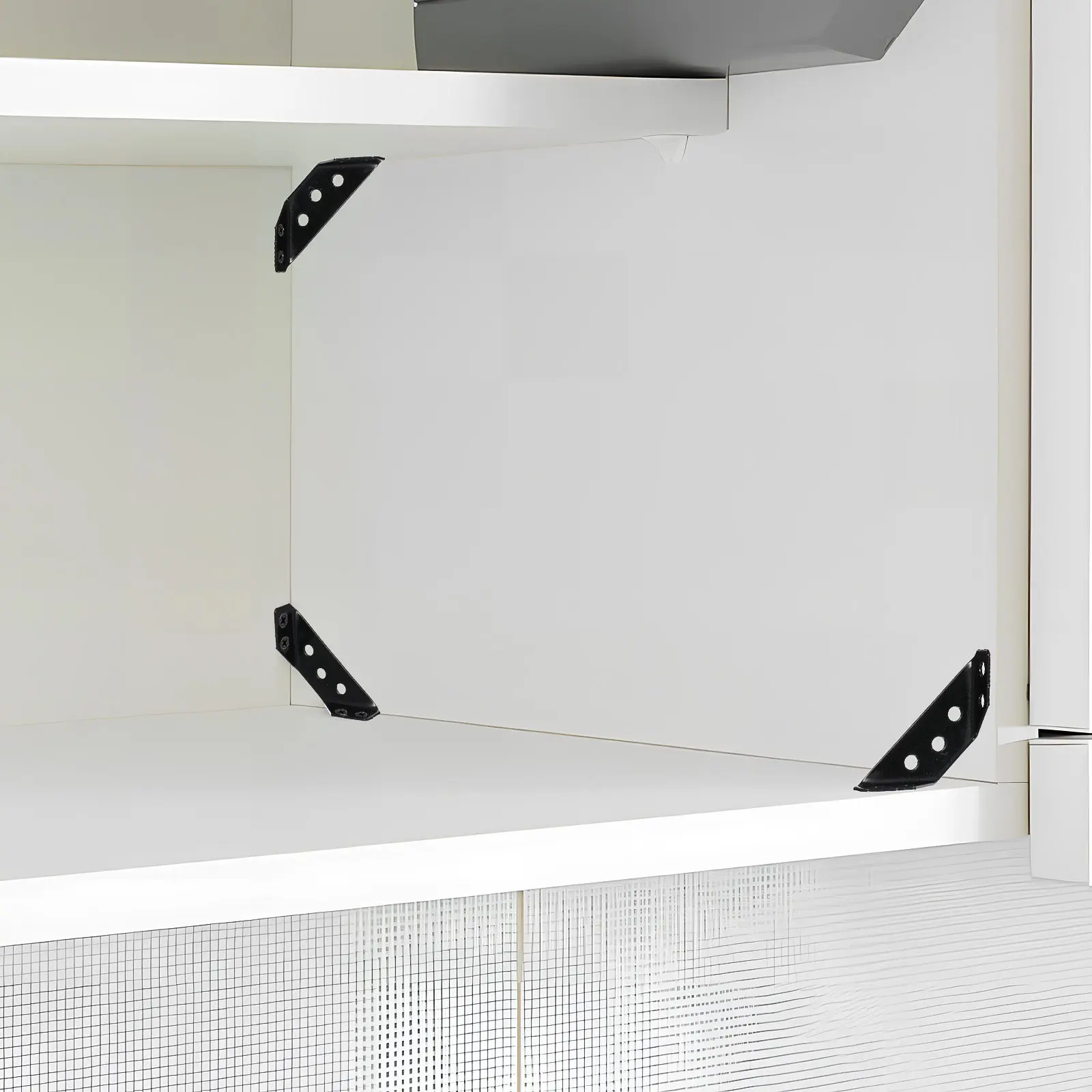 

1Set Stainless Steel Right Angle Corner Brackets Furniture Corner Brace for Indoor Outdoor Wood Metal Cabinet Shelf Mounting