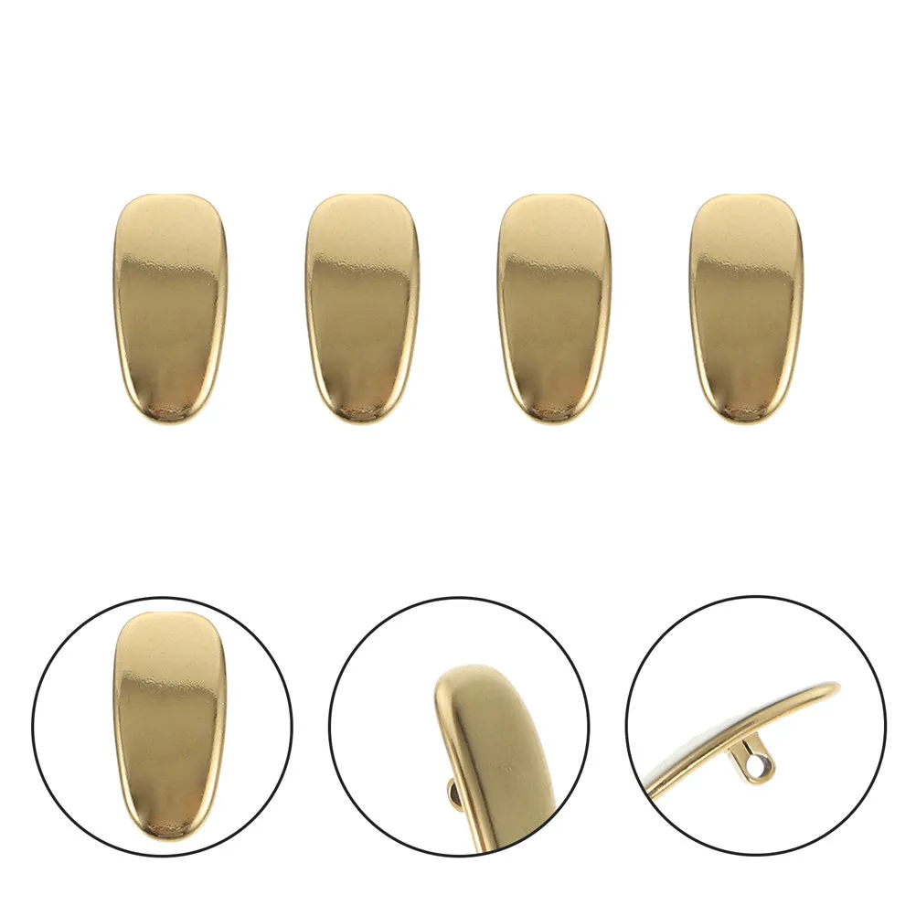 

4Pcs Titanium Nose Pads Eyeglass Nose Gasket Glasses Repair Supplies Gold Universal Comfortable Support Glasses Repair Supplies