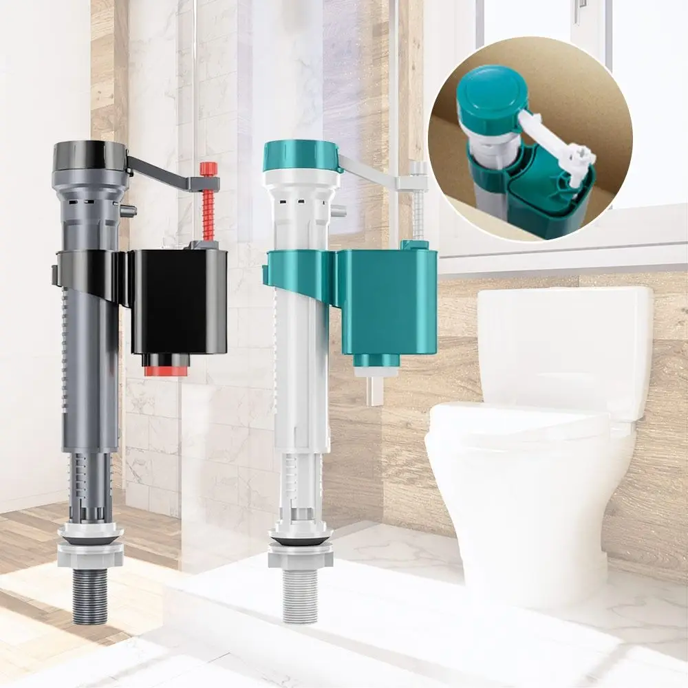 Adjustable Toilet Cistern Fill Valve Silent Dual Flush Entry Inlet Flush Valve Replacement Bottom Siphon Water Tank Inlet Valve
