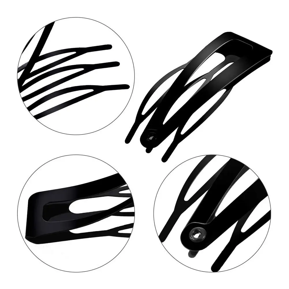 10 Stück Haarspangen mit doppeltem Griff, Metall-Haarspangen mit Druckknöpfen, Haarspangen für Frauen und Mädchen, Haarherstellung, Salonbedarf, Haar-Accessoires – Detail 4