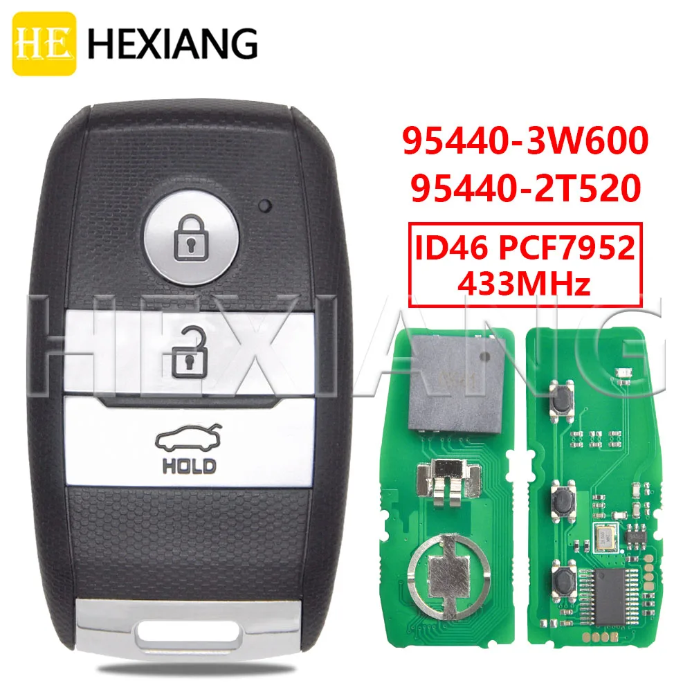 HE 95440-3W600 95440-2T520 ID46 PCF7952 433MHz Keyless Go Car Remote Key For KIA K5 Sportage Picanto Optima Sorento