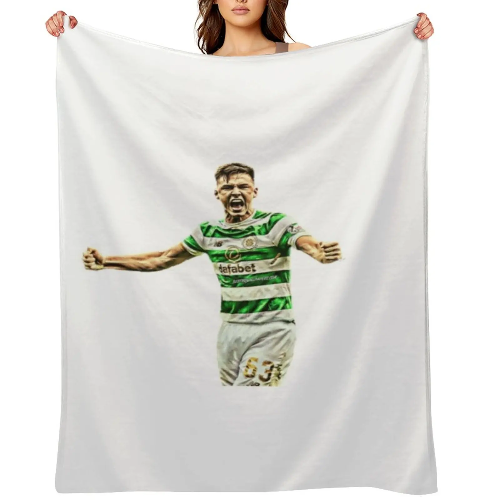 

Kieran Tierney Throw Blanket Beautifuls Blankets For Bed christmas gifts Plush Blankets