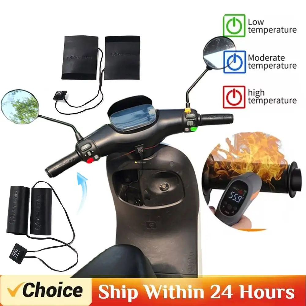 

Motorcycle Scooter Bar Hand Warmer 12V 3 Gear ATV Heated Grip Smart Temperature Control ATV Handlebar Heater Motorcycle Parts