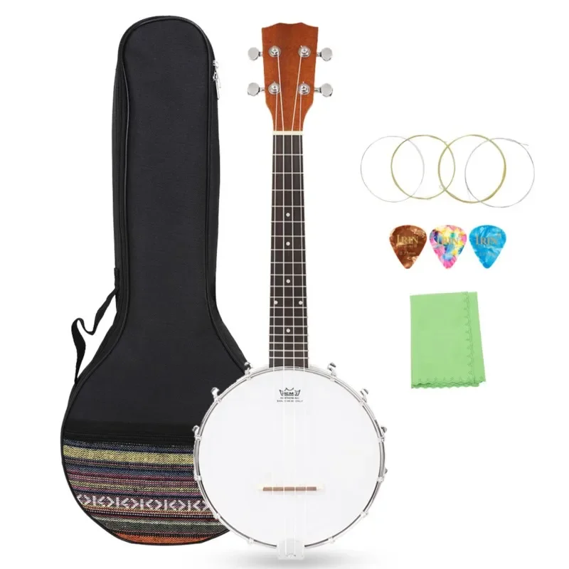 Four Strings Banjo Turtledove Piano Banjo Western National Musical Instrument 4 Strings Turtledove Piano Guitar Delivery Package