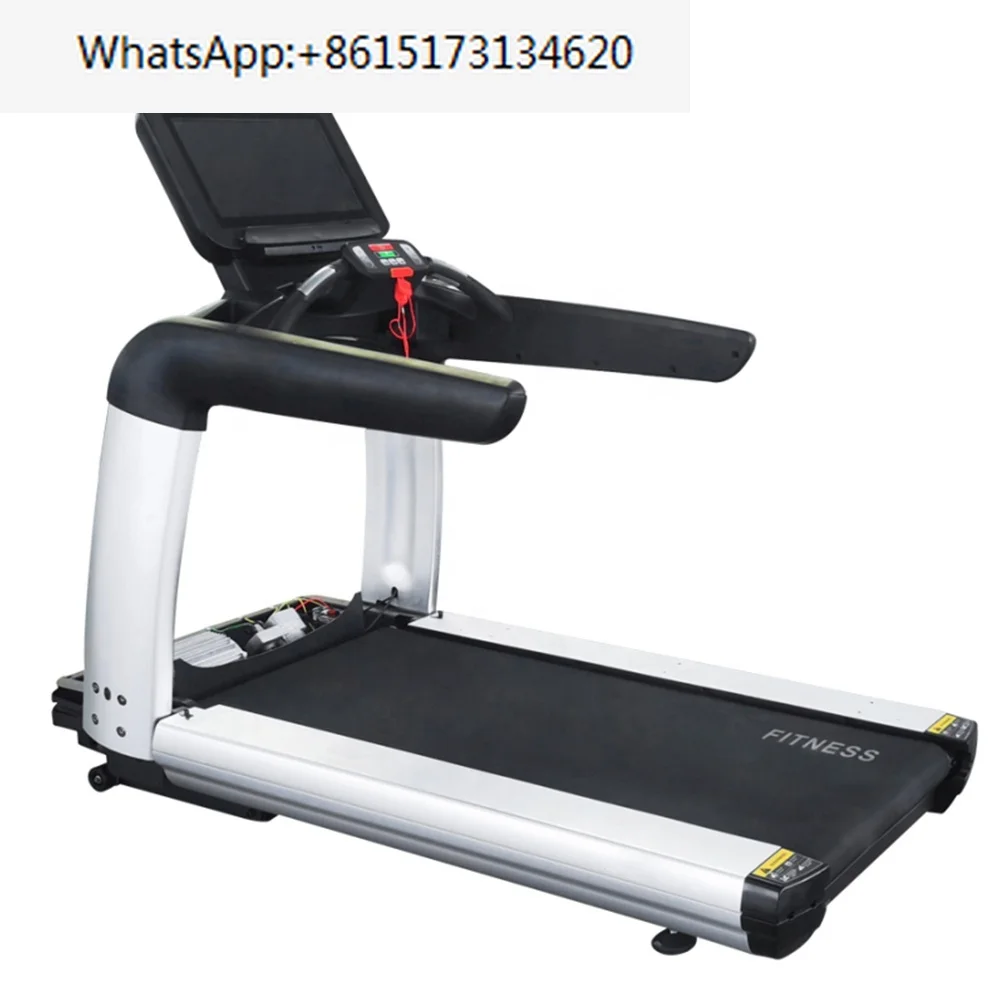 Factory Top Sell Gym Equipment Big Screen Mechanical Running Machine Commercial Treadmill With TV