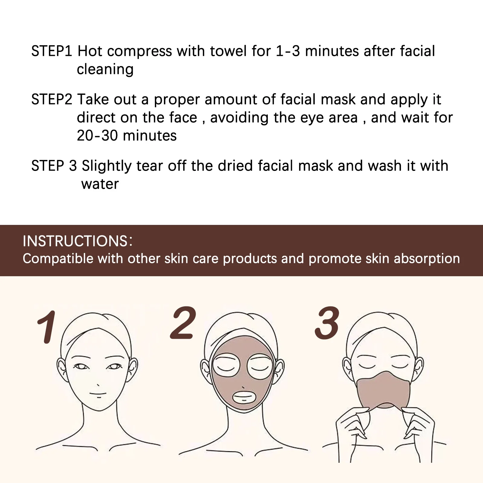 Peel Off Mask Freckle Removal Fade Dark Spot Chloasma Oil Control Anti Aging Remove rughe Brighten Mositurizing Whitening Mask