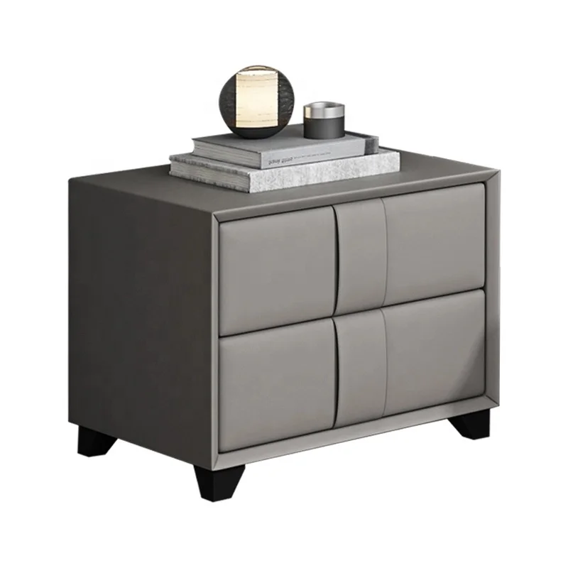 

Bedroom Furniture Cheap French Style Modern Design Luxury Grey Bedside Night Stand Table