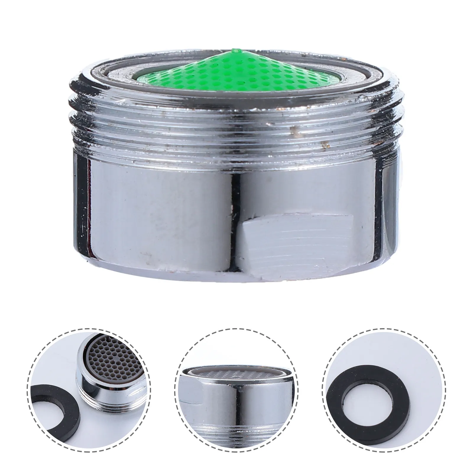 

Набор из 5 аэраторов для смесителя с медным корпусом, водосберегающие, защита от брызг, для кухонных и ванных раковин, резьба 22 мм